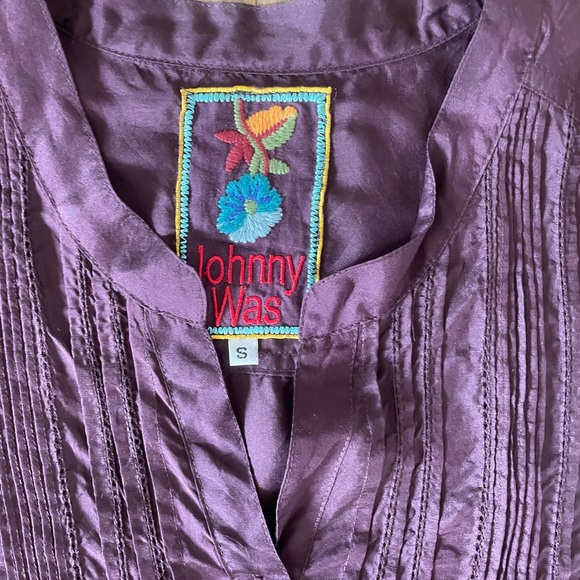 Johnny Was Silk Blouse, Size Small - Picture 3 of 11